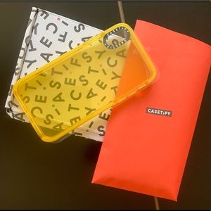 Yellow Casetify case, for IPhone XS.